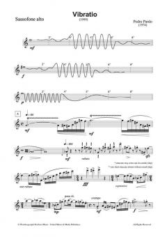 Vibratio for Alto Saxophone Solo von Pedro Pardo 
