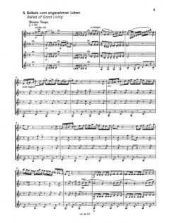 Stücke aus Die Dreigroschenoper von Kurt Weill für 4 Klarinetten (3 Klarinetten und Bassklarinette) im Alle Noten Shop kaufen