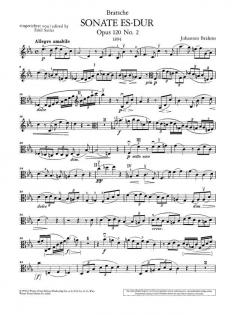Sonate Es-Dur op.120/2 von Johannes Brahms 