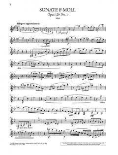 Sonate f-Moll op. 120/1 von Johannes Brahms 
