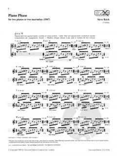 Piano Phase von Steve Reich für 2 Klaviere im Alle Noten Shop kaufen