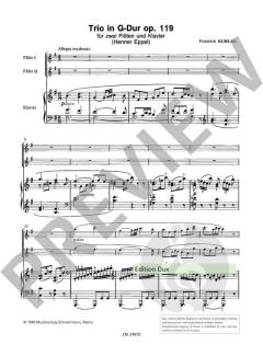Trio in G-Dur op. 119 von Friedrich Kuhlau 