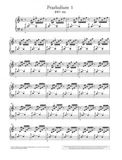 Das Wohltemperierte Klavier Teil 1 von Johann Sebastian Bach im Alle Noten Shop kaufen - UT50050