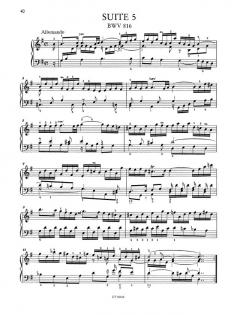 Französische Suiten BWV 812-817 von Johann Sebastian Bach 