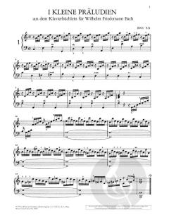 Kleine Präludien und Fughetten von Johann Sebastian Bach 