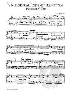 Kleine Präludien und Fughetten von Johann Sebastian Bach 