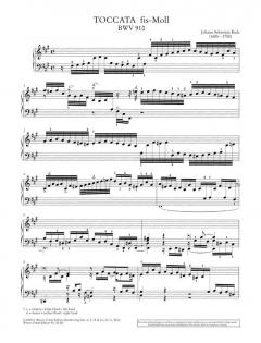 Toccaten BWV 910-916 von Johann Sebastian Bach 