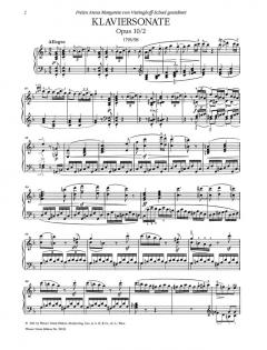 Sonate F-Dur op. 10/2 von Ludwig van Beethoven 
