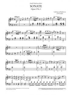 Sonate f-Moll op. 2/1 von Ludwig van Beethoven 