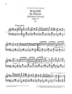 Walzer op. 39 von Johannes Brahms 