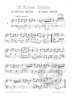 12 kleine Stücke von Joseph Haydn 