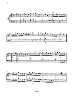 Tänze Hob. IX:3, 8, 11, 12 von Joseph Haydn 