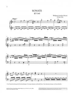 Klaviersonate C-Dur KV 545 von Wolfgang Amadeus Mozart im Alle Noten Shop kaufen - UT50246