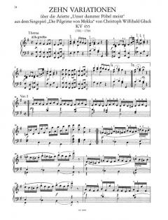 Variationen Band 2 von Wolfgang Amadeus Mozart 