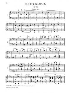 Ländler, Ecossaisen, Menuette von Franz Schubert 