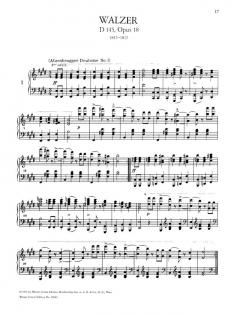 Walzer und Deutsche Tänze von Franz Schubert 