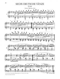 Walzer und Deutsche Tänze von Franz Schubert 