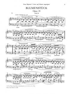 Arabeske und Blumenstück op. 18 und 19 von Robert Schumann 