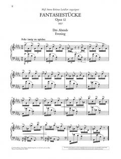 Fantasiestücke op. 12 von Robert Schumann 