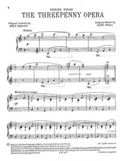 Thema aus der Dreigroschenoper von Kurt Weill 