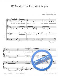 Morgen Kinder... Weihnachtslieder von Johann Egon Fink für Klavier zu 4 Händen im Alle Noten Shop kaufen