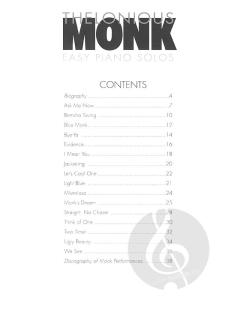 Thelonious Monk - Easy Piano Solos 