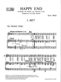 Happy End von Kurt Weill 