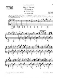 Royal Palace von Kurt Weill 