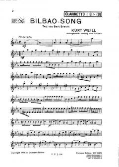 Bilbao-Song von Kurt Weill 