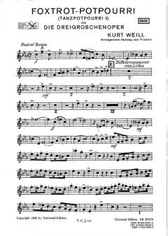 Foxtrott-Potpourri aus Die Dreigroschenoper von Kurt Weill 