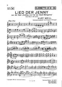 Lied der Jenny von Kurt Weill 