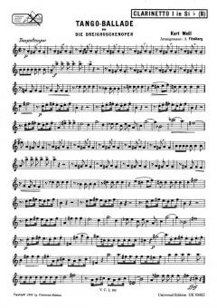 Tango-Ballade und Kanonen-Song von Kurt Weill 