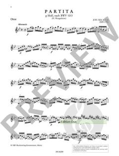 Partita g-Moll von Johann Sebastian Bach 