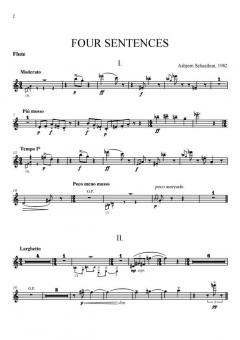 Fire Sætninger (Four Sentences) von Asbjorn Schaathun 