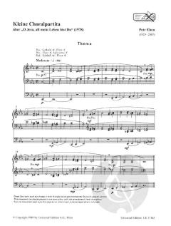 Kleine Choralpartita über O Jesu, all mein Leben bist Du von Petr Eben 