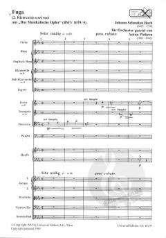 Fuga (2. Ricercata) a 6 voci von Johann Sebastian Bach 