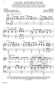 Glad Adoration von Mary McDonald 