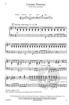 Cantate Domino von Mark Hayes 