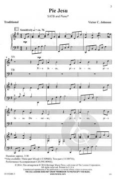 Pie Jesu von Victor C. Johnson 