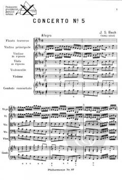 Brandenburgisches Konzert Nr. 5 BWV 1050 (J.S. Bach) 