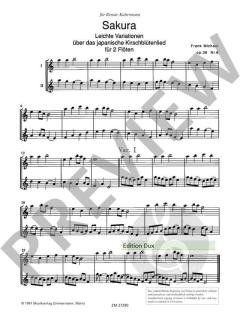 Sakura op. 38/6 von Frank Michael 