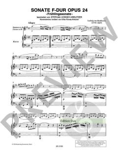 Sonate in F-Dur (Frühlingssonate) op. 24 von Ludwig van Beethoven 