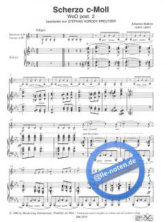 Scherzo c-Moll WoO posth. 2 von Johannes Brahms 