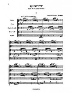 Quintett op. 52 (Theodor Blumer) 