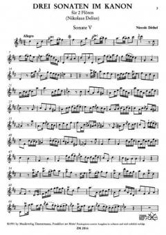 Drei Sonaten im Kanon von Niccolò Dothel 