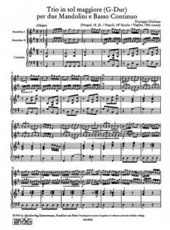 Trio G-Dur von Giuseppe Giuliano 