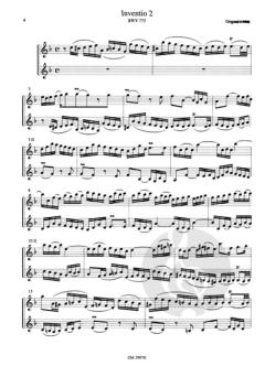 15 zweistimmige Inventionen BWV 772-786 von Johann Sebastian Bach 