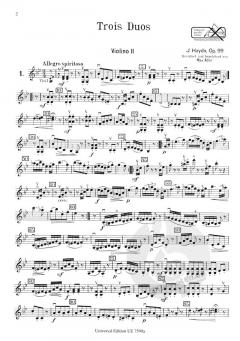3 Duette op. 99, Hob.III:40, 20, 23 von Joseph Haydn 