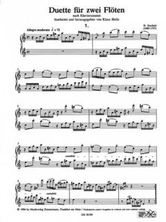 Duette nach Klaviersonaten für 2 Flöten von Domenico Scarlatti im Alle Noten Shop kaufen