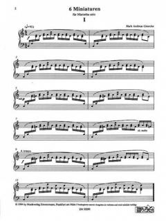 6 Miniaturen von Mark Andreas Giesecke für Marimba solo im Alle Noten Shop kaufen